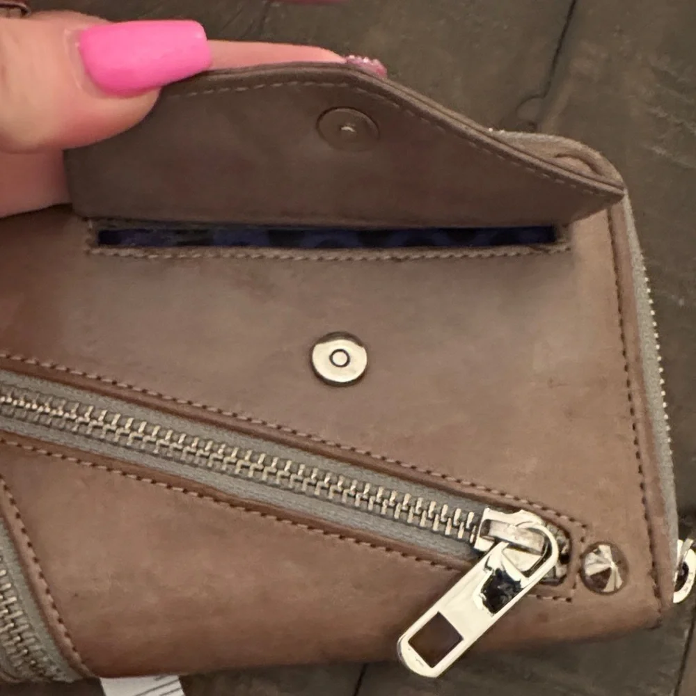 Rebecca Minkoff Taupe Leather Wallet